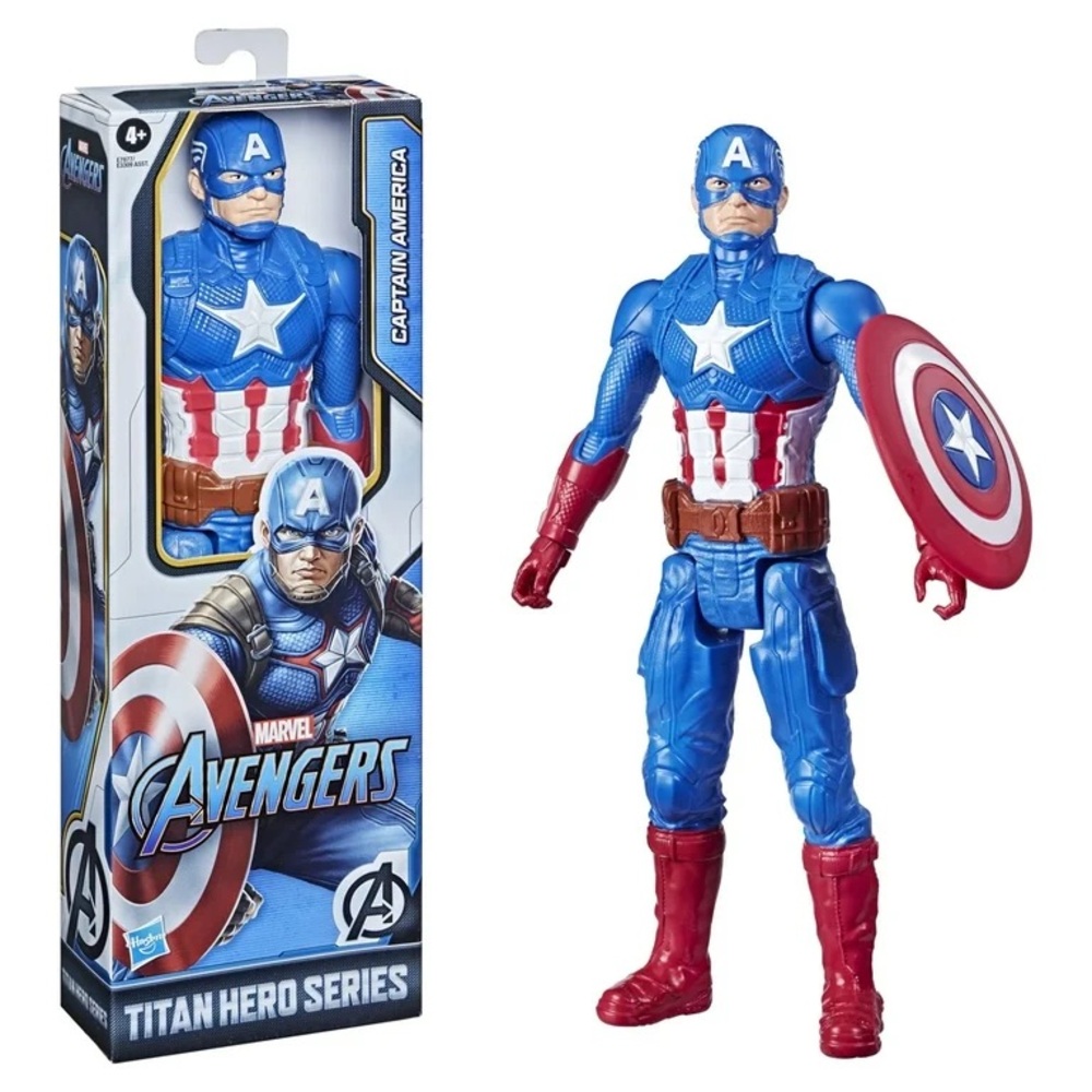 🆕 Hasbro Marvel Avengers Titan Hero Series Captain America 12” Action Figure